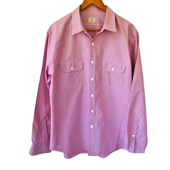 J. Crew 100% Cotton Casual Button Down Shirt XL 17- 17.5 - Picture 1 of 7